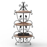 Wooden & Iron Corner Rack Home Decor Corner Shelves - Wooden Twist UAE